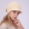 Casual Rabbit Hair Warm Knitted Beret Hat Beanie Cap Peaked Hat