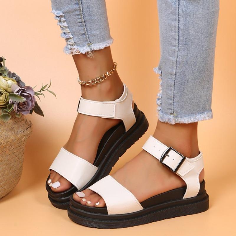 New Fashion Leisure Roman Women Sandals Light Flat Heels Summer Ladies Outdoor Shoes for Woman 2026 New Platform Sandal