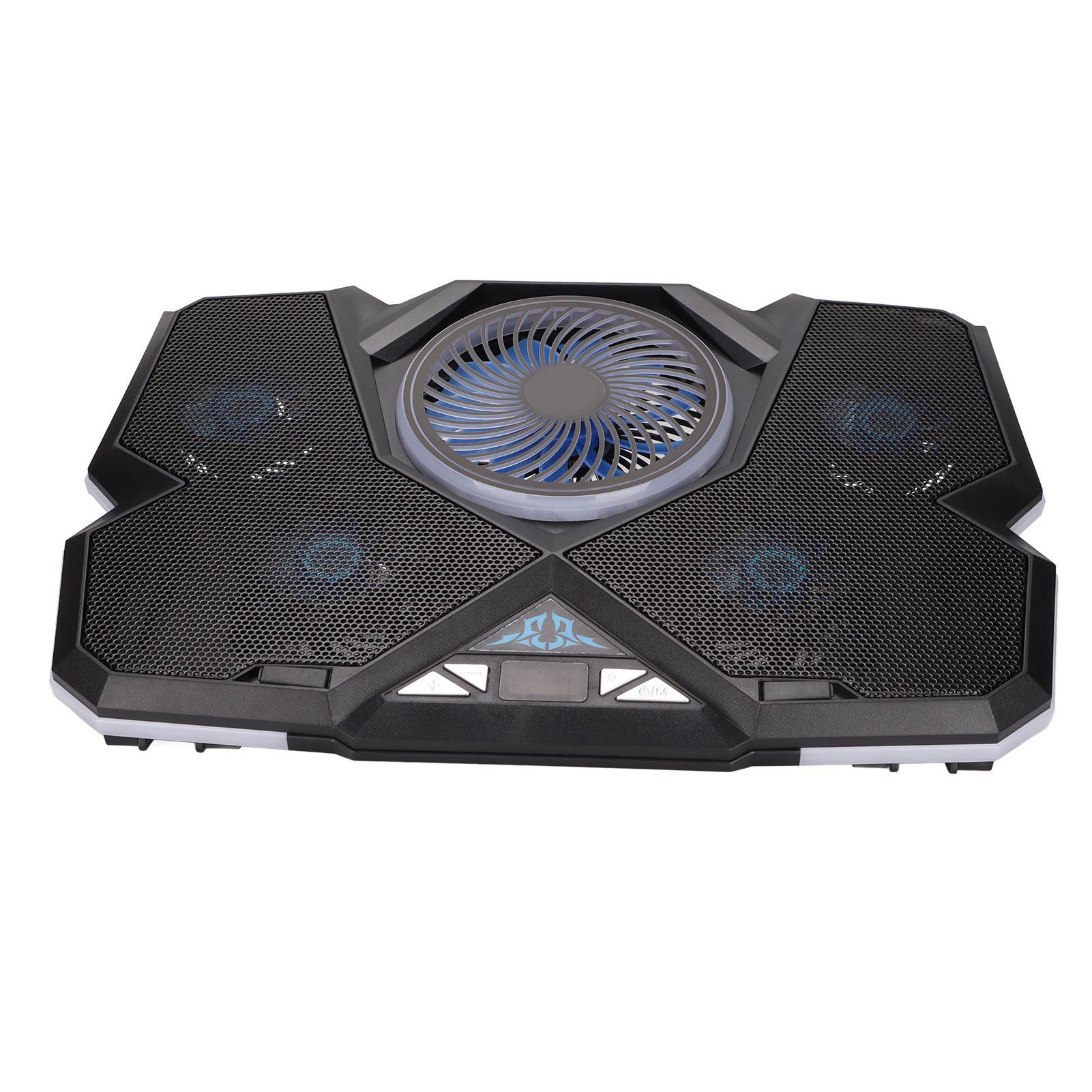

Laptop Cooler 12 RGB Modes 7 Height Stands Laptop Gaming Cooler Fans With LED Screen for 12in‑17.3in Laptops