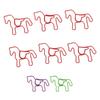 100PCS Horse Shaped Paper Clips Cute and Interesting Bookmark Clips for Office Documents Craft Makin
