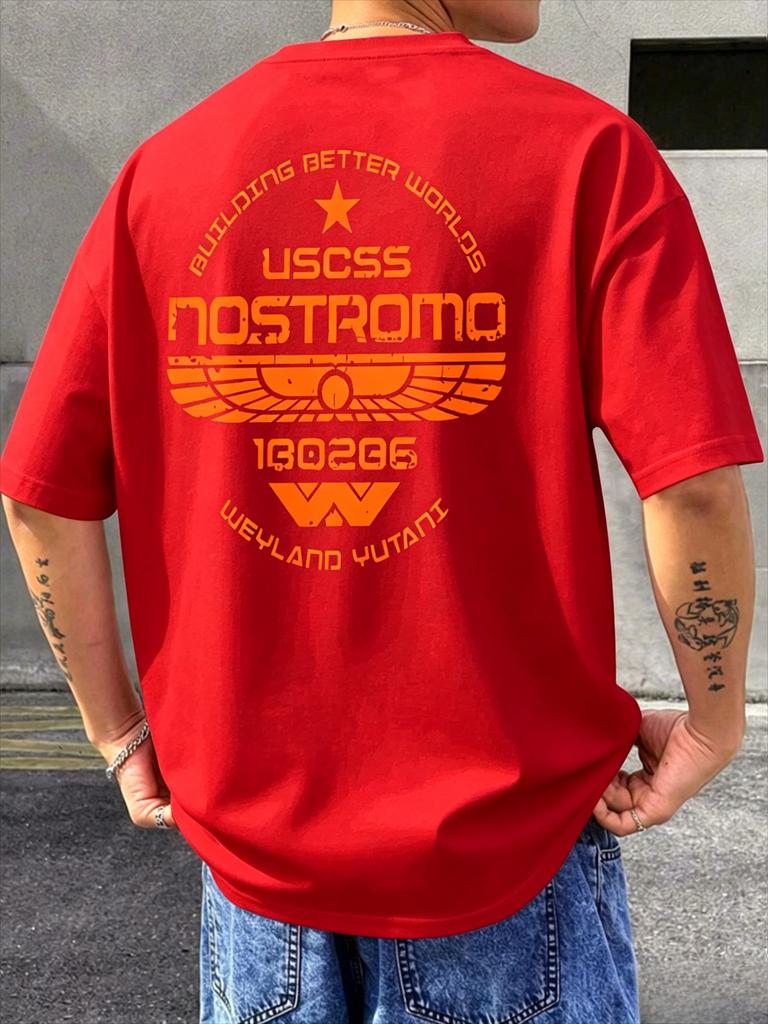 Alien Nostromo Print TShirt Casual Pure Cotton Streetwear Alien Movie Graphic Unisexs Clothing WoUnisexs 2026 Summer New T Shirt