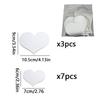10pcs Love Hearts Mirror Wall Sticker Durable DIY Simple Wall Stickers Decal Removable Paster for Living Room Art Home Decor
