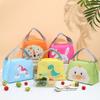 Cute Cartoon Printed Lunch Bag Kids Student School Lunch Bags Thermal Insulation Oxford Cloth Handbag Waterproof Storage Bags