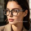 Trendy Multi-color Flat Lens UV Protection Casual Office Glasses