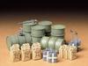 Tamiya Military Miniature Series 186 German Army Drum Can Set Plastic Model 35186 1/35 No.