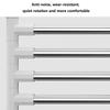 Wall Mounted Towel Bar Swivel Towel Rack Stainless Steel Towel Hanger 180° Rotation Space Saving Towel Rack for Bathroom