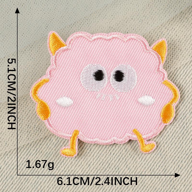 Self-Adhesive Cartoon Animal Patch for Shoes, Hats, Bags, and Clothing