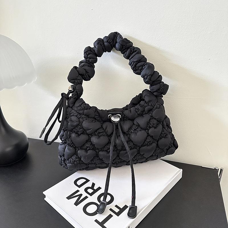New Bubble Pleated Bag Women's New Foreign Style Underarm Bag Personalized Commuting Shoulder Messenger Bag