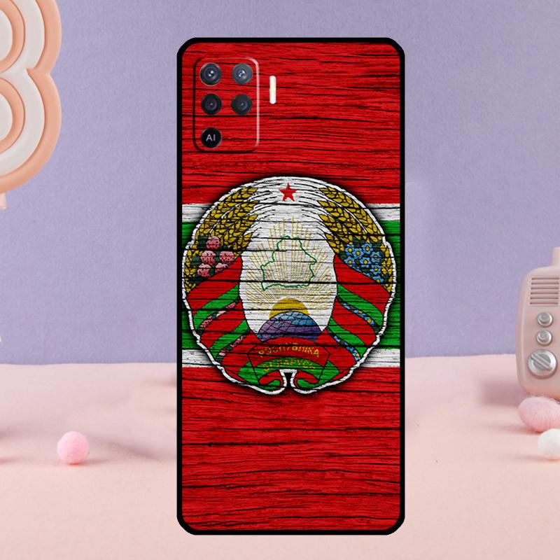 Belarus Flag Coat of Arms Phone Case For Oppo A58 A18 A38 A78 A98 A17 A77 A80 A40 A60 A16 A76 A96 A74 A94 A54 A15 A57S