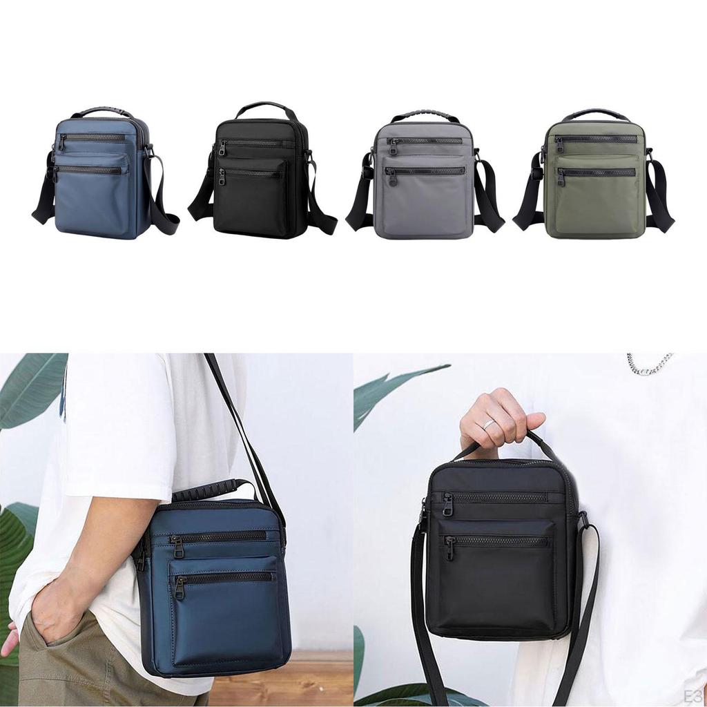 Men's Bag Shoulder Bags Gift for Family Friends Zipper Birthday Party Utility Cross Body Satchel