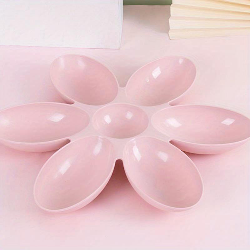 

1 шт. пластиковая миска для кошачьей еды, миски для домашних животных, многофункциональная лепестковая миска для корма для кошек и собак и кормушка для воды, принадлежности для кормления домашних животных розовый