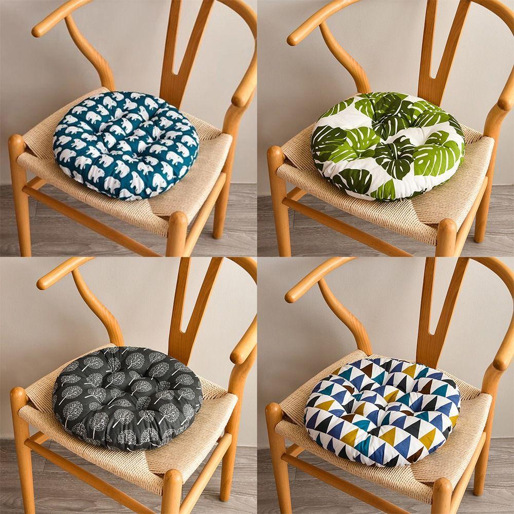 45*45cm Dining Chair Cushion Thicken Design Warm Material Chair Cushion Horseshoe Shaped Universal Fit Office Chair Cushion