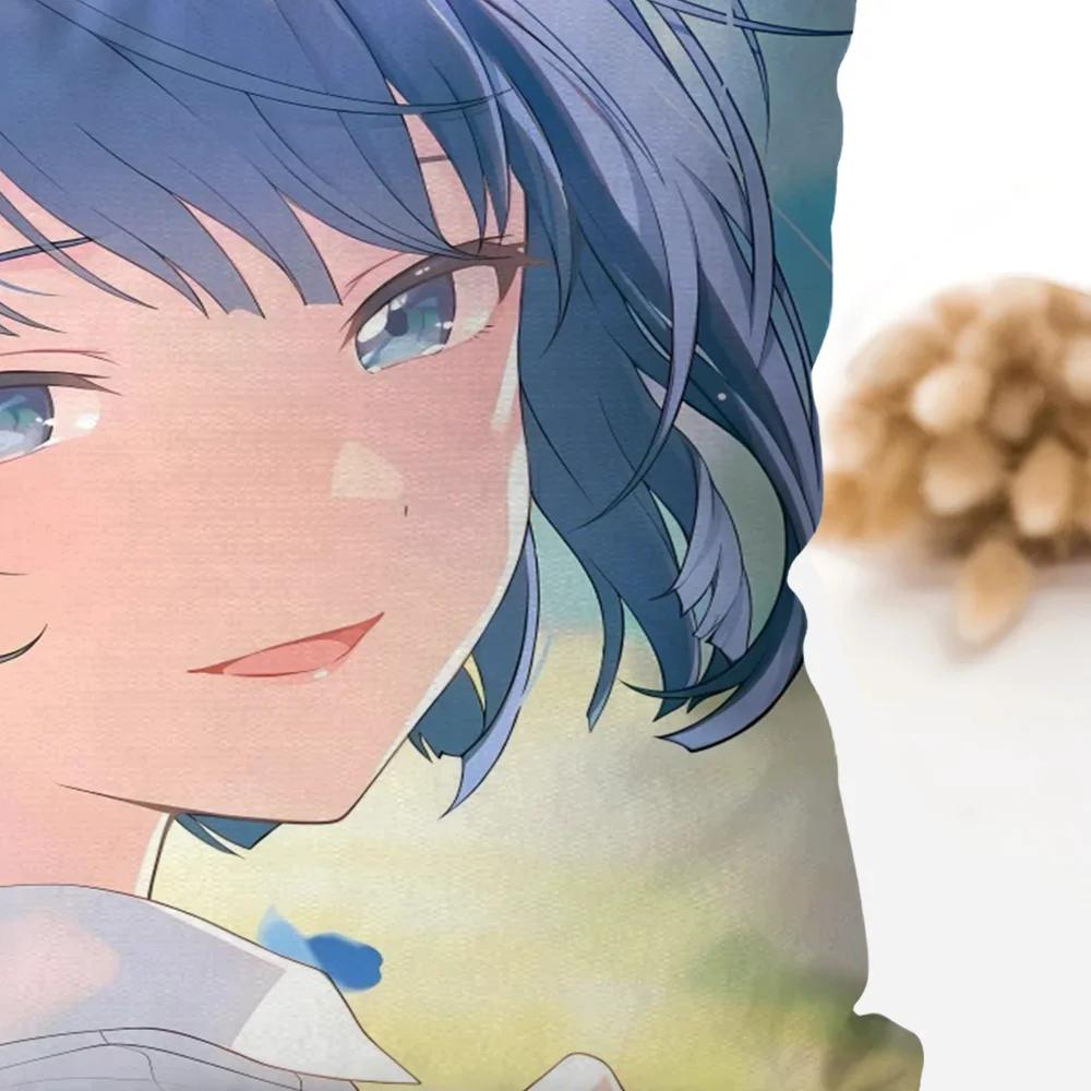Kiritani Haruka Animation Game Project Sekai Pillow Case Square Pillow Bedroom Sofa LeisureCar Living Room Home Decoration 40X40