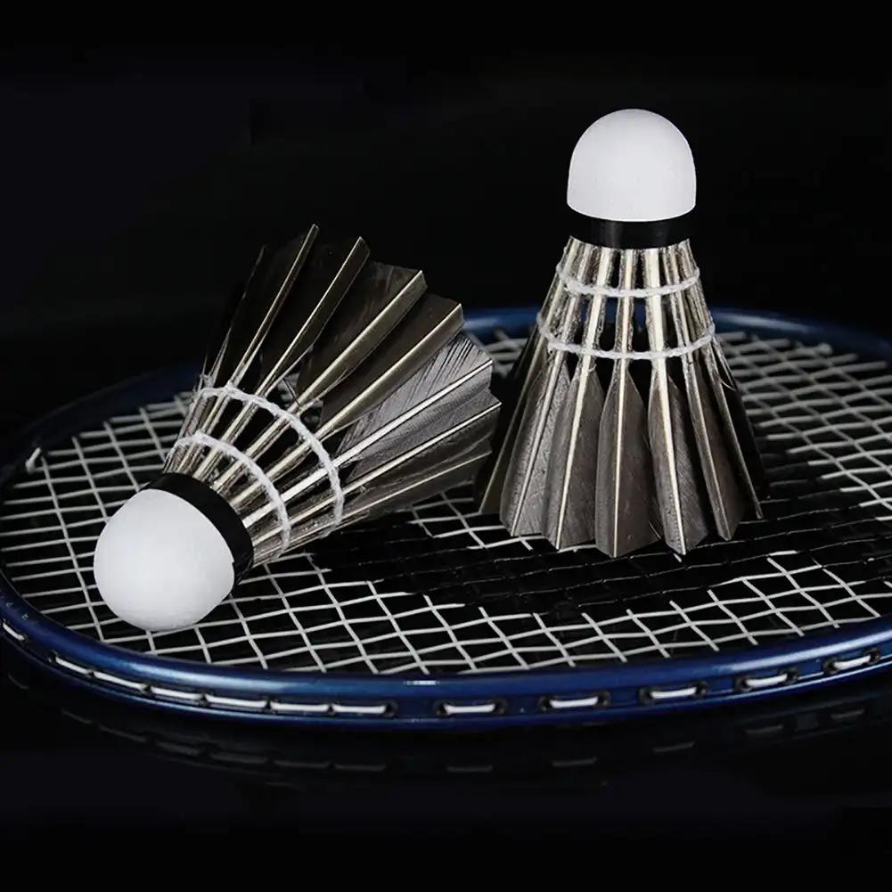 3/6/12Pcs Professional Badminton Shuttlecock Durable Black Goose Feather Badminton Shuttlecock Training Sport Badminton Ball