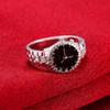 925 Sterling Silver Wedding Jewelry Fashion Watch Ring