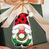 5D Painting Christmas Ornaments Christmas Art Painting Pendant Kit Resin Material Decoration Tool For Christmas Tree Key Chain