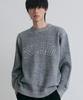NODU Logo Ring Round Knit [Gray]