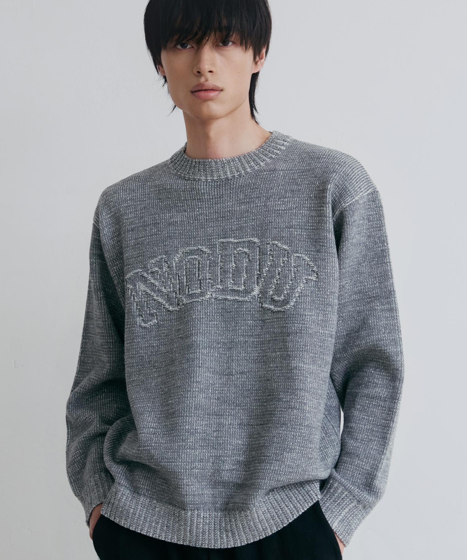Nod You Logo Ring Round Knit [Gray] M