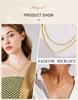 Snake With Rope Double Chain Herringbone Necklace, Layered Necklace for Women Bestfriend Birthday Gift