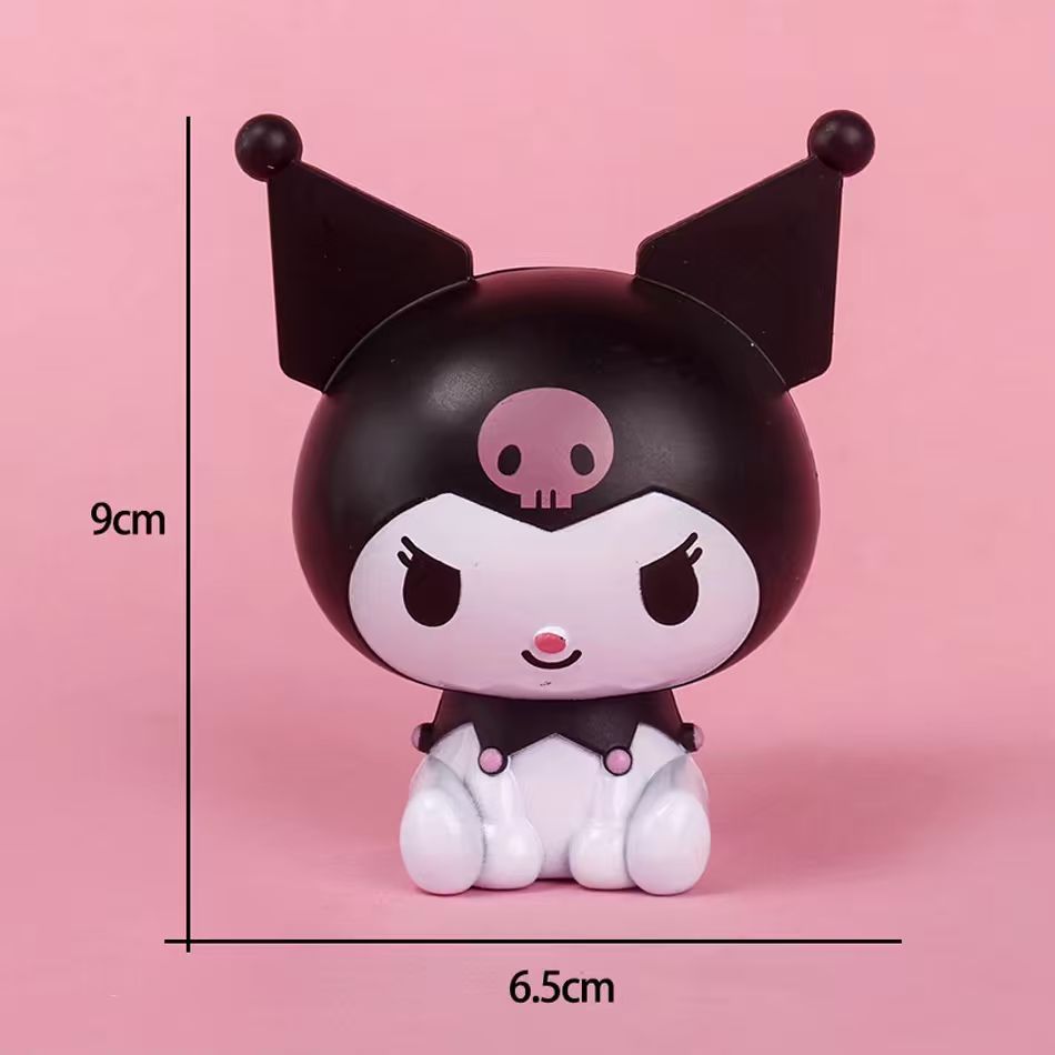 Zabawki Figurki Akcji Lalki Model Ozdoba Biurko Sanrio Kuromi Melody Cinnamoroll Prezenty Urodzinowe dla Dzieci Dekoracja Tortu