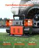 VEVOR Dual-Cylinder Heavy Duty Air Compressor, 300L/min Auto-Stop Portable Tire Inflator
