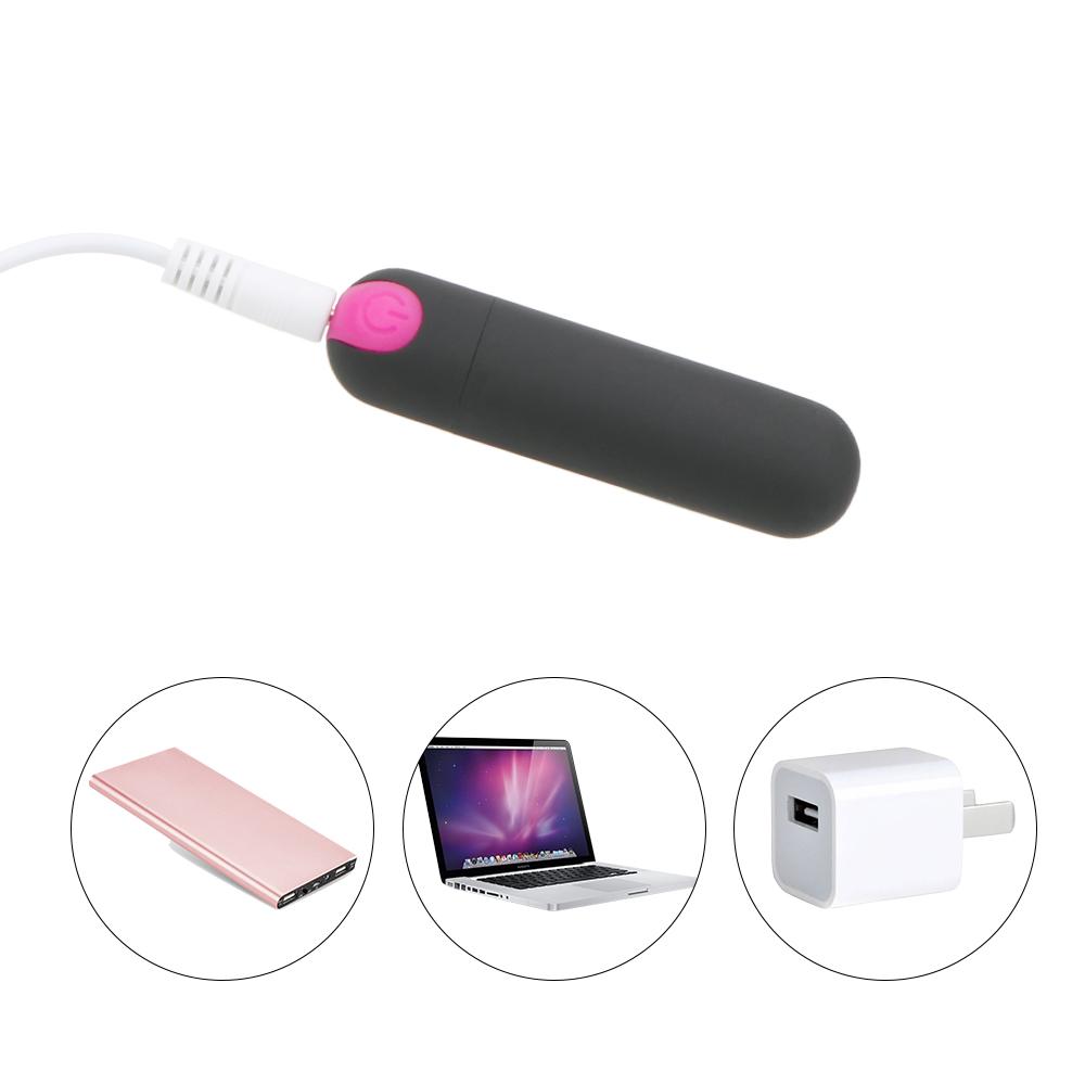 USB Rechargeable Mini Bullet Vibrator Strong Vibration G-spot Massager 10 Speed Powerful Bullet Vibrator Sex Toys for Women