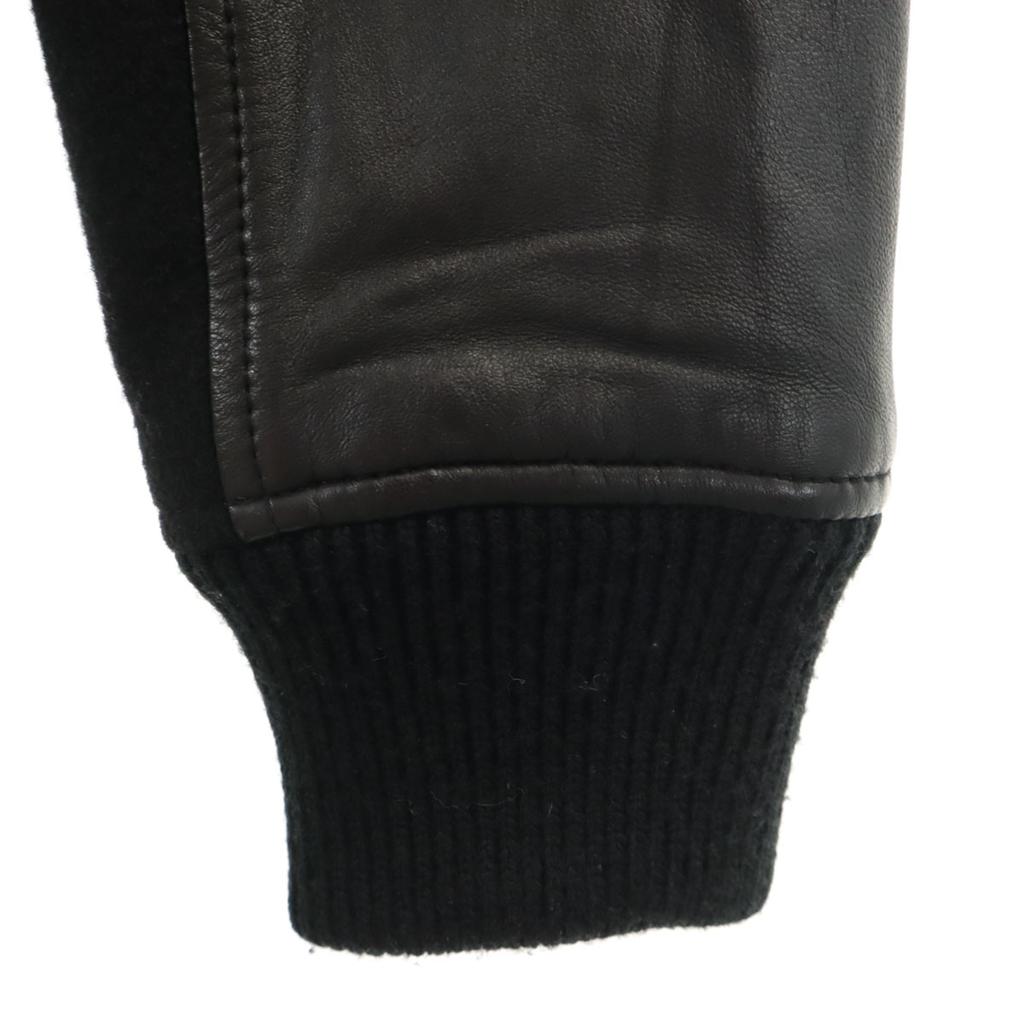 Armani Exchange Sheepskin Leather Hoodie Stajan S Black Men's Used