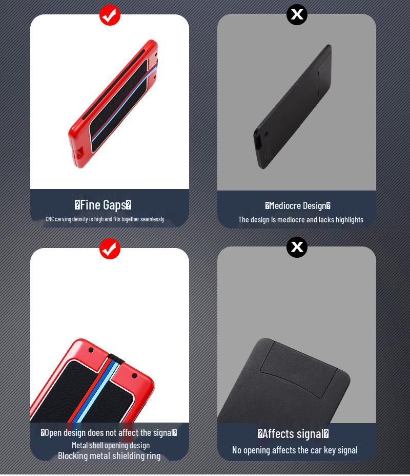 Crown Car Key Case for 12/13/14 Gen - Remote Control Protective Shell with Induction Package Buckle