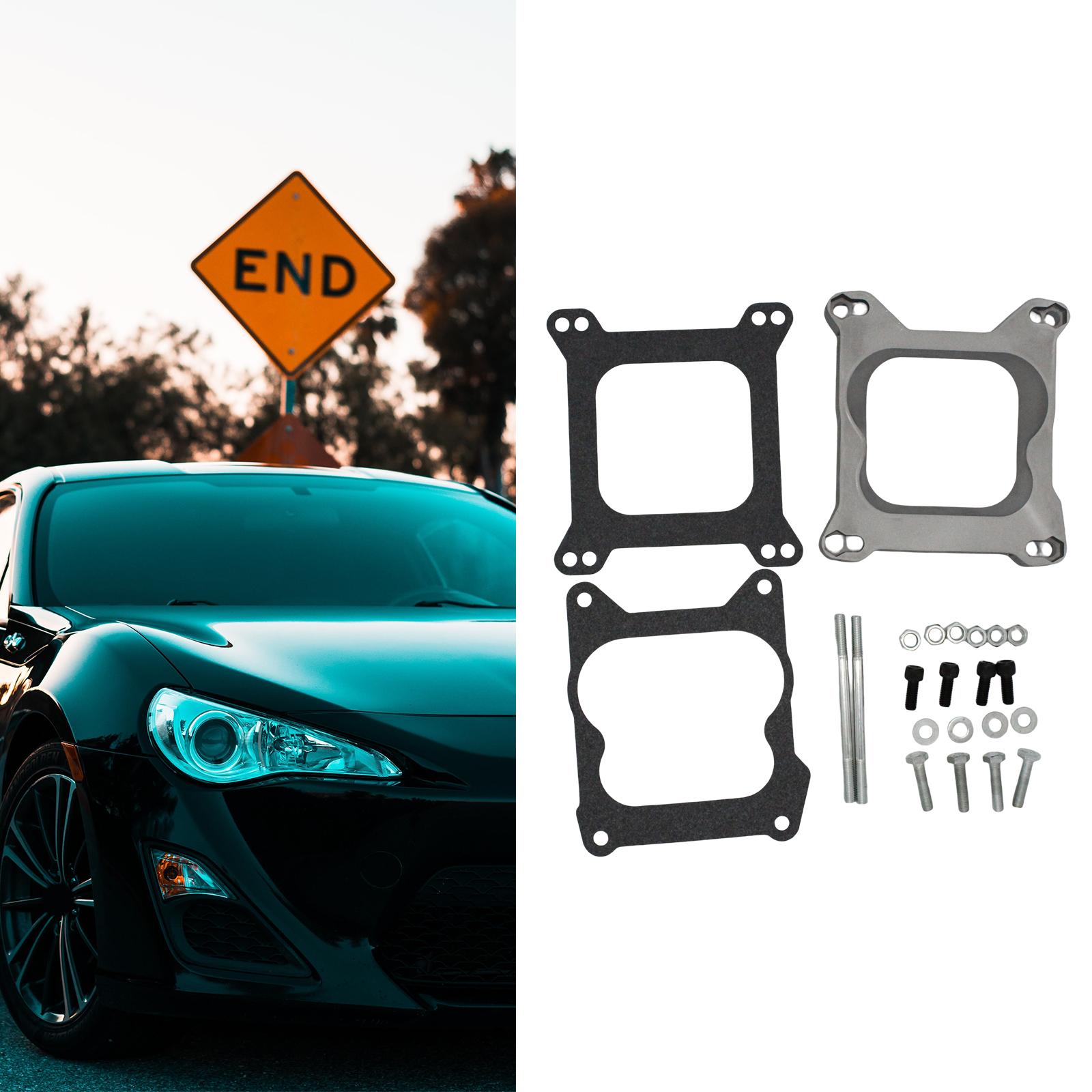 

Upgraded Carburetor Gasket 3/4 Open Carb Carburetor Adapter 4bbl Quadrajet Manifold for Holley 9130 Quck Fixing