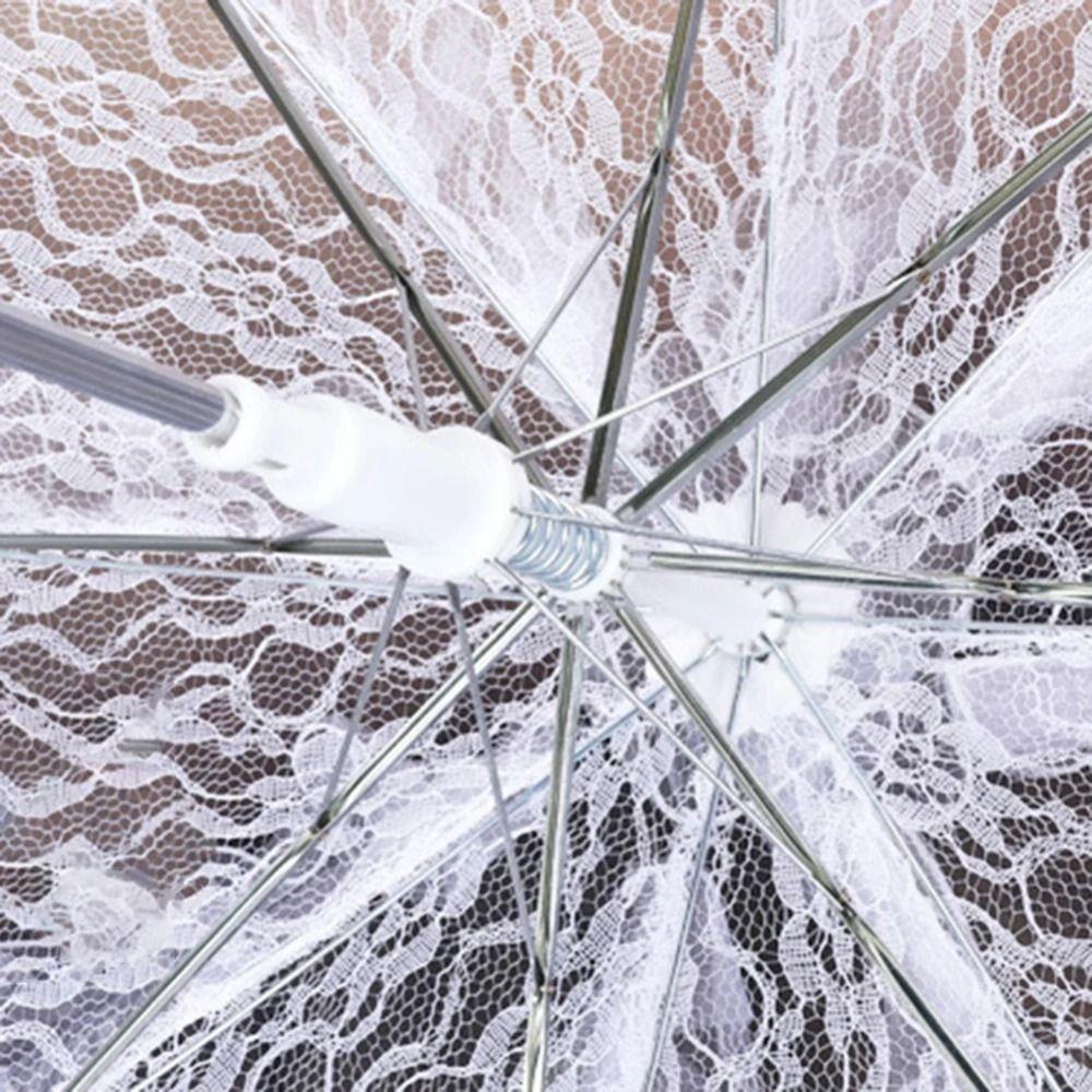 Romantic Bridal Umbrellas Ruffles Trim Craft Flowers Umbrellas New Floral Lace Umbrella