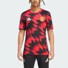 Adidas Manchester United Casual Sports Crew Neck Short Sleeve Football Shirt Men Tops Red Black JP3233