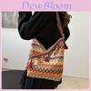 Ethnic Style Tote Bag For Women With Tassel For Daily Use
