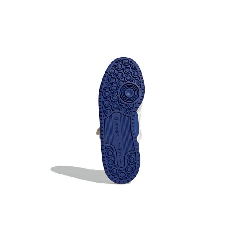 Adidas Originals FORUM Low J Abrasion Resistant Low Top Kids' Skateboarding Shoes White Blue Sneakers FX6714