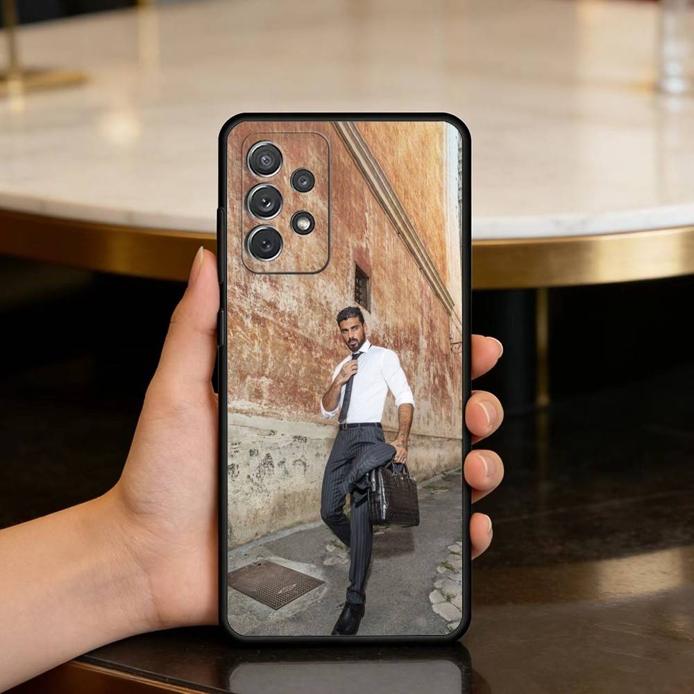 ACTOR M-Michele Morrone Phone Case For Samsung Galaxy A73,A72,A71,A70,A53,A52,A51,Soft Silicone Black Cover