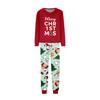 Family Matching Pajama Set with Fun Print, Long Sleeve Neck Sleepwear with Pants for Kids and Adults