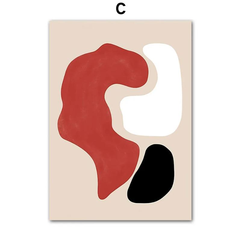 Abstrakt William Morris Blätter Blume Wandkunst Rote Schuhe Frau Leinwandgemälde Wohnzimmer Heimdekor Poster Drucke Bilder