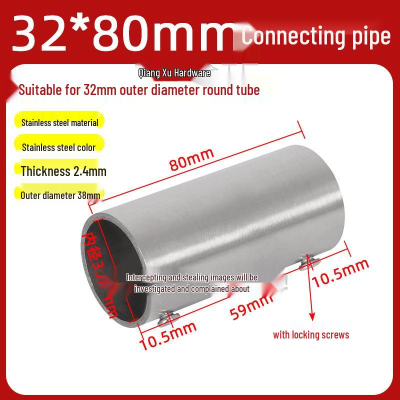 Nerezové konektory pro trubky o průměru 25-51 mm