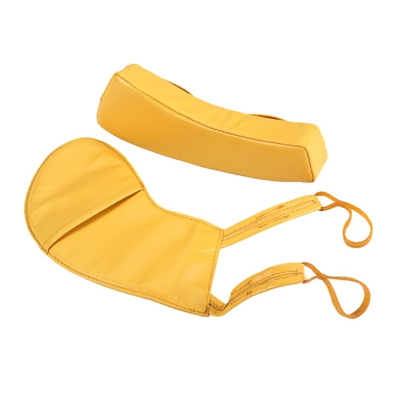 Violin Shoulder Rest Violin Chin Rest Large Violin Shoulder Pad Sheepskin Shoulder Pad Chin Pad Protector 1/4-1/2 4/4