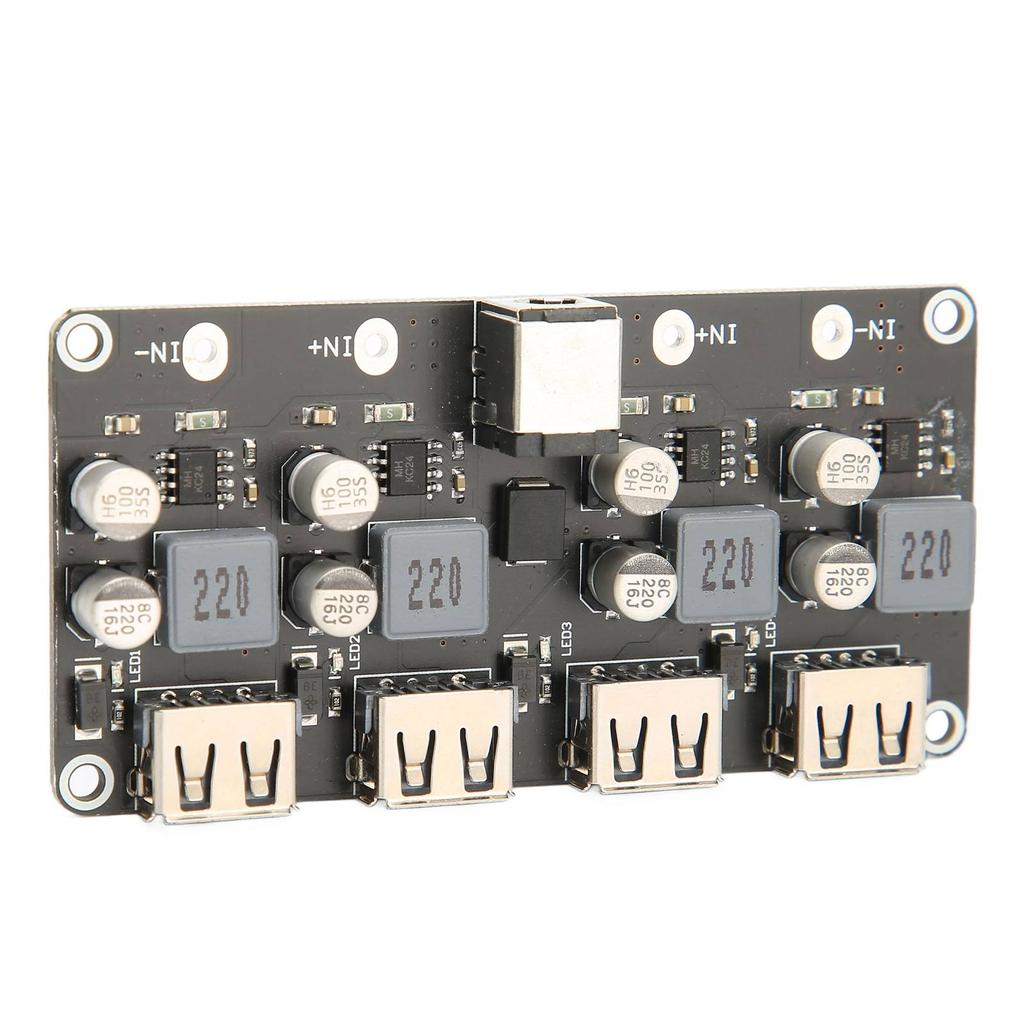 4 Way Fast Charge Module 12V 24V to QC3.0 Power Buck USB Phone Charging Converter Board