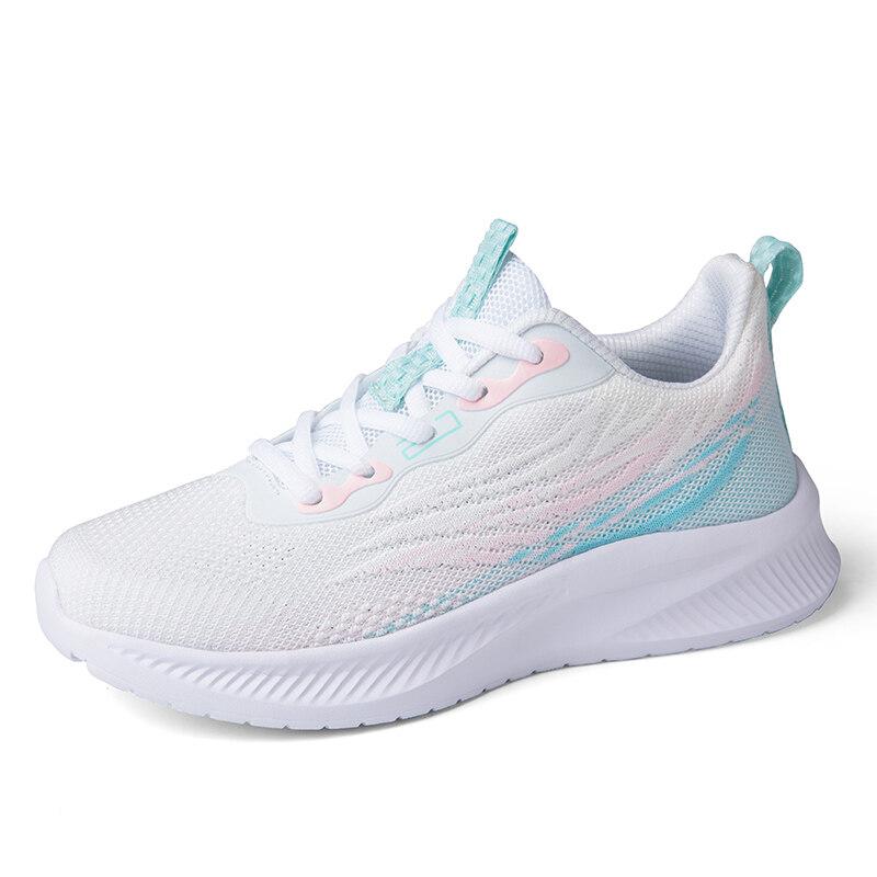 Fashion Colorful Women Running Shoes Breathable Knitted Casual Sports Shoes Female Lightweight Jogging Trainers