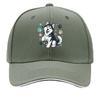 Playful Husky Smiling Pet Illustrati Hip Hop hat Fashion Outdoor Sports Sandwich Baseball Cap
