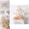 Faux Willow Leaf Fabric Flower With Injection Process For Wedding Outdoor And Home Decoration