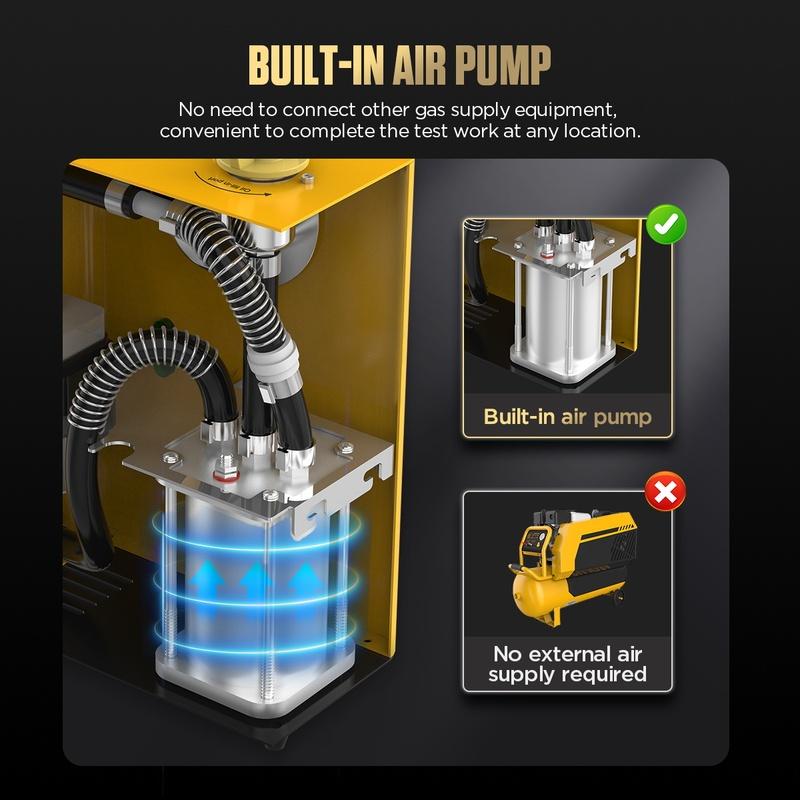 AUTOOL SDT203 Car Smoke Machine Leak Detector EVAP Vacuum Leakage Diagnostic Tool EVAP Pipe Leakage Analyzer for Car /Truck