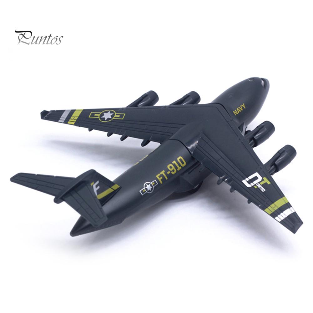 Puntos Education Toy Diecast C17 Transportní letadlo Zatahovací lehký model letadla