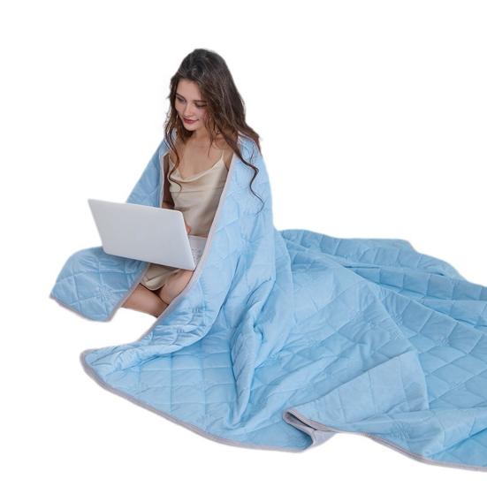 Cooling Quilt Summer Blanket Lightweight Cooling Fibers Breathable Thin Double-Sided Self-Cooling Sleep Blanket for Hot Nights Bedroom Travel
