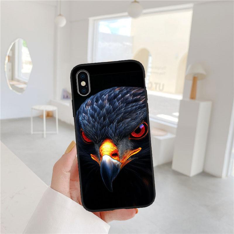 LO51 Hawk Eagle Soft Shell Phone Case for Redmi Note 10 11 12 Pro Max 10S 10C 10T 11A 11S 12S 12C
