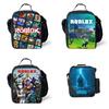Trendige Roblox Lunchtasche für Schüler und Büroangestellte Oxford-Stoff Umhängetasche