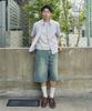 XERO Brush Washed Over Denim Shorts [Sand]