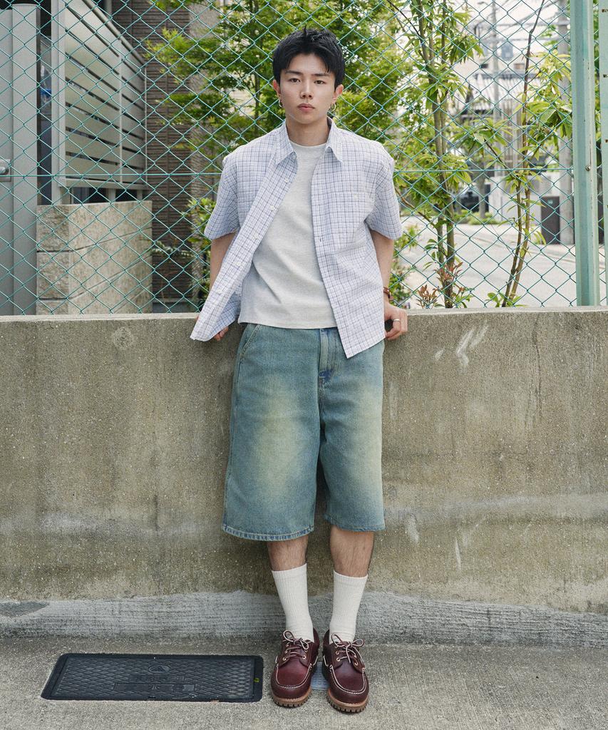 XERO Brush Washed Over Denim Shorts [Sand]
