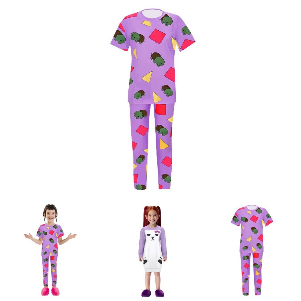 Kpop Demon Hunters Rumi Mira Zoey Cosplay Pajama Set With Polyester Fabric For Stage Performances